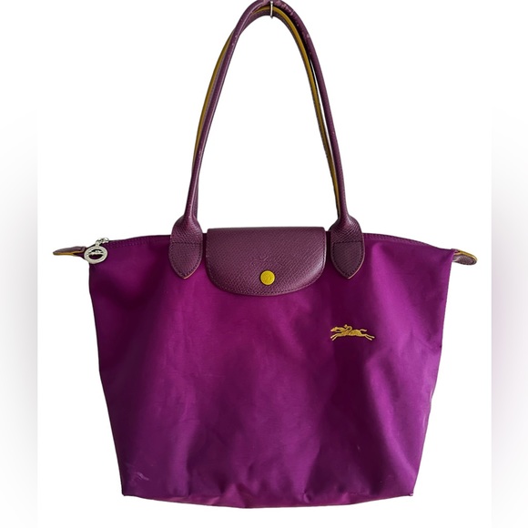 Longchamp Bags Longchamp Le Pliage Club Small Leather Trimmed Bag Poshmark